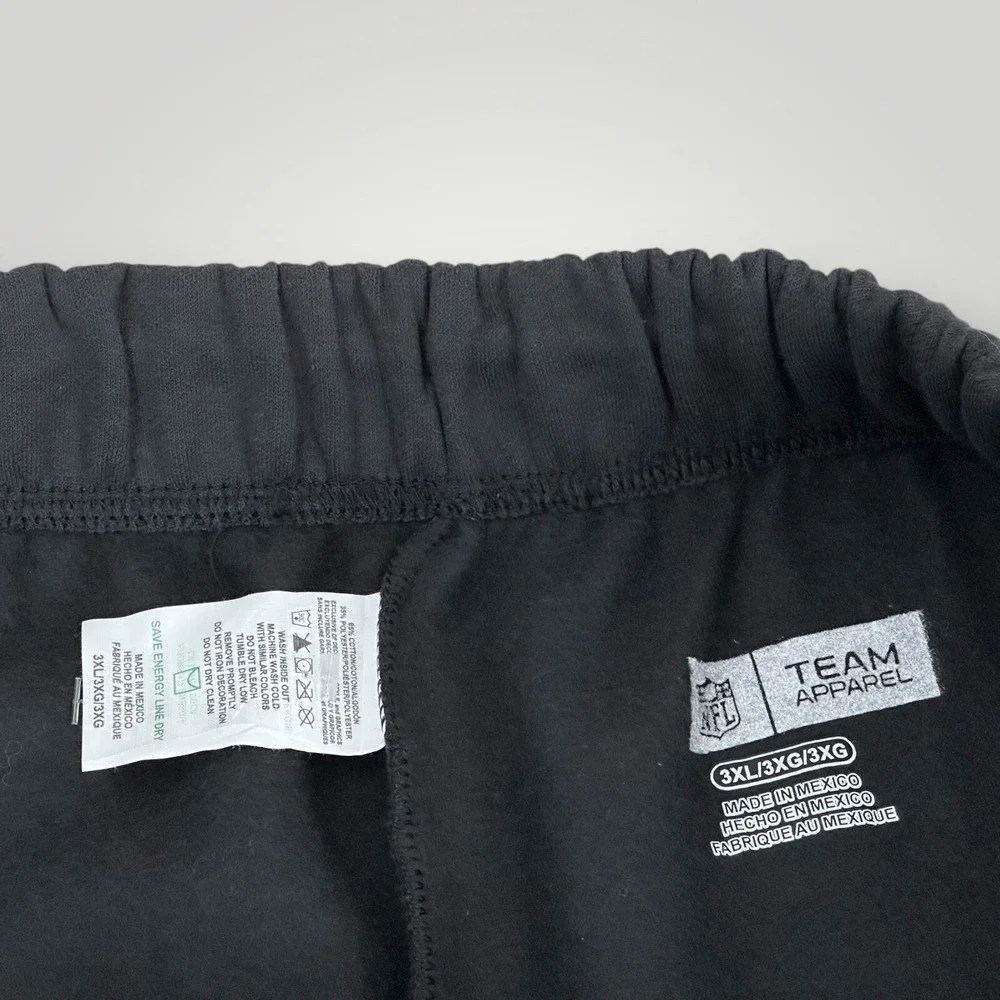 Miami Dolphins NFL Team Apparel Sweatpants Mens 3XL Black‎ Graphic Print 42x34
